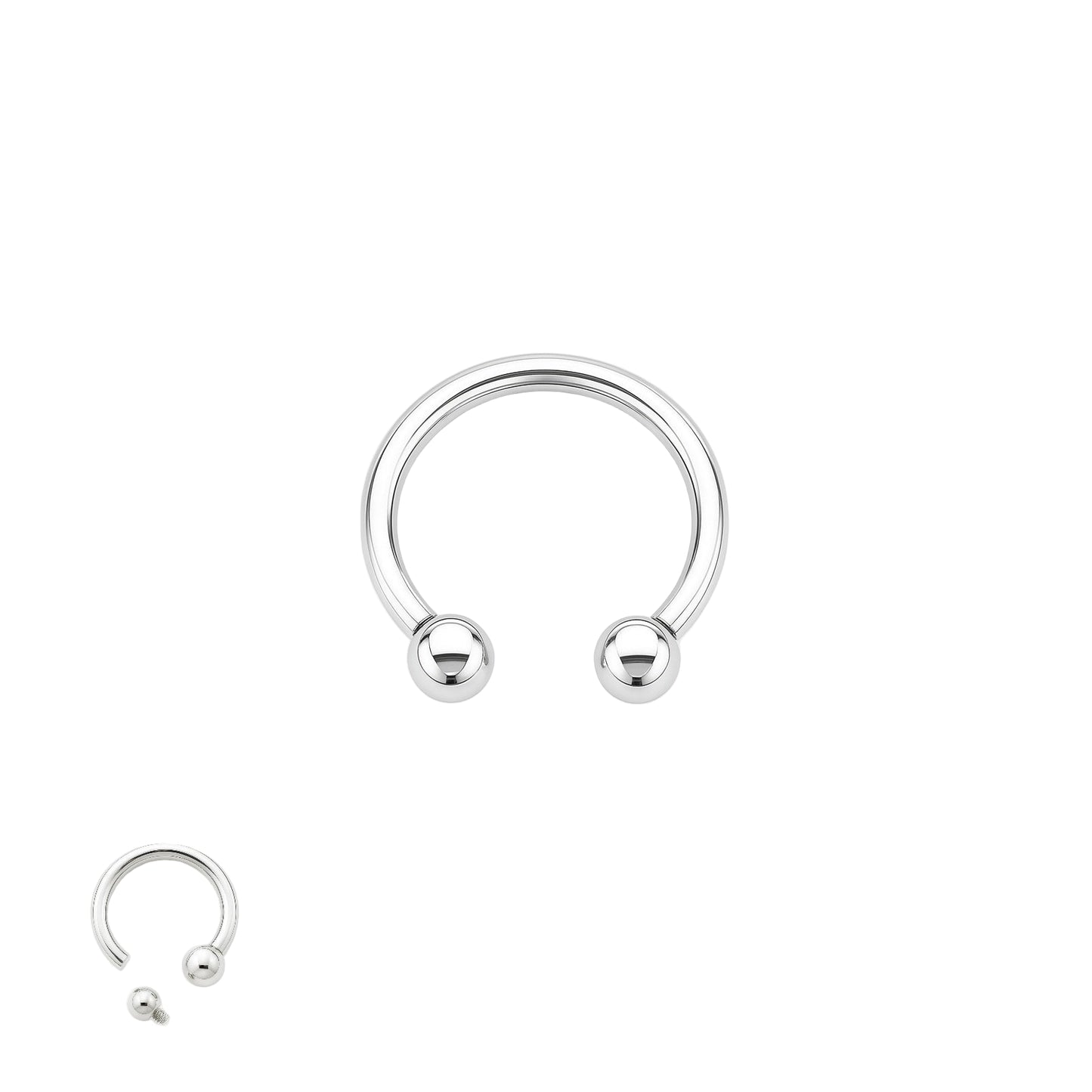 Der Circular Barbell auch liebevoll Hufeisen genannt, passt perfekt in fast jedes Piercing und ist aus besonders verträglichen medizinischen Titanium gefertigt.